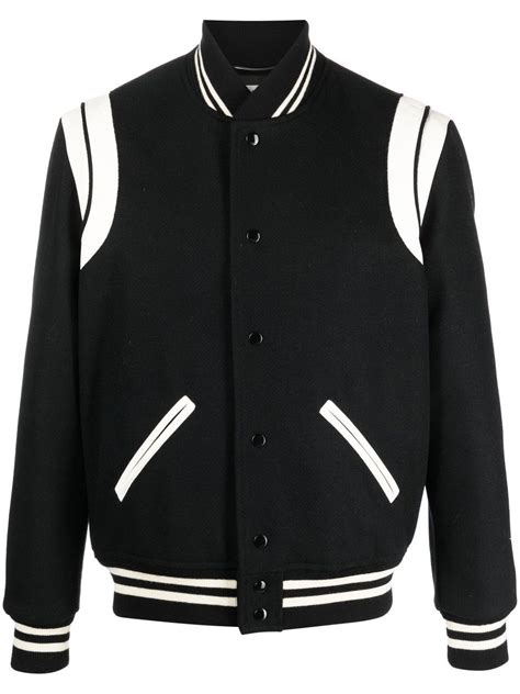 ysl teddy jacket outfit|farfetch ysl bomber jacket.